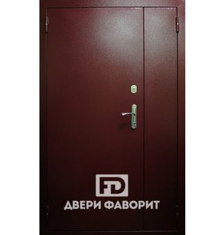 Двустворчатая дверь с цинкогрунтом